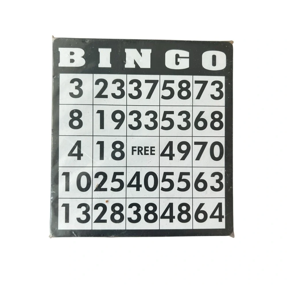 Nifty 18 Player Bingo Set Set Metal Cage Cards Board Tray NO CHIPS New Cards